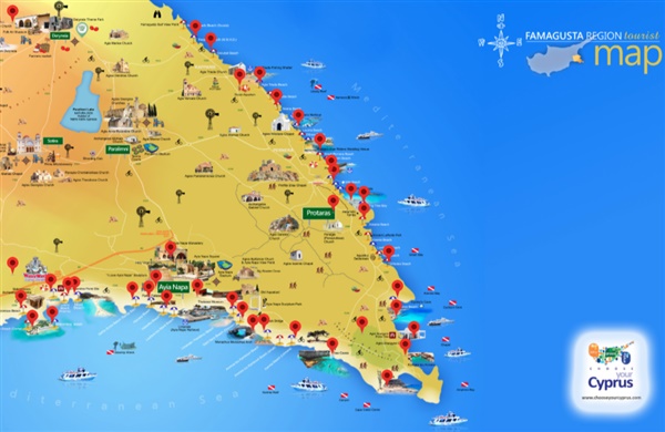 Map of the area - Famagusta