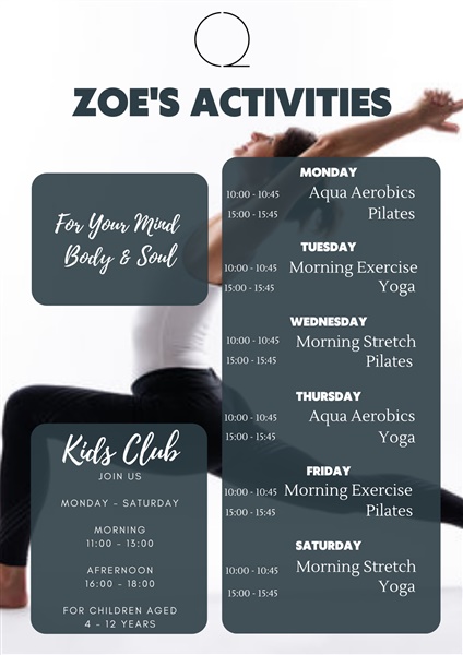 Zoe's Activities